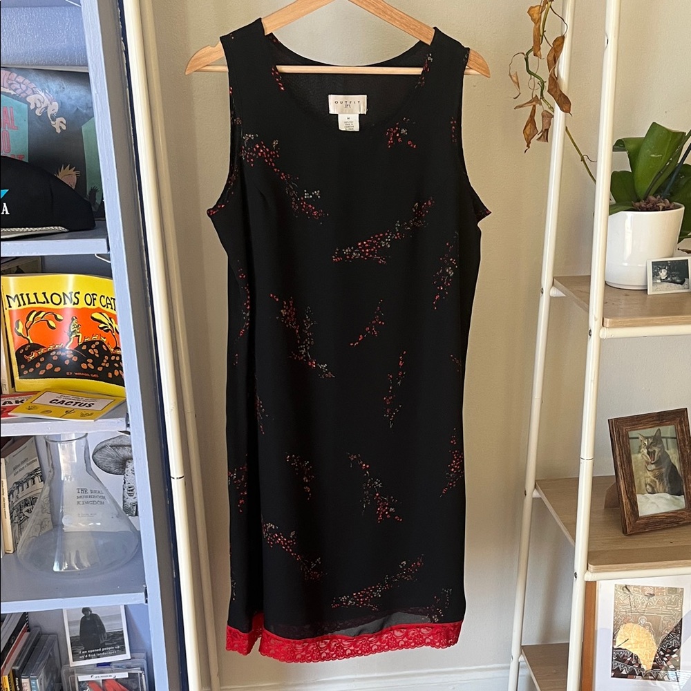 90s VTG midi shift dress